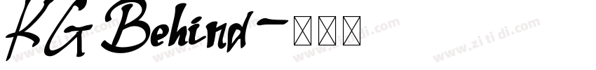 KG Behind字体转换
